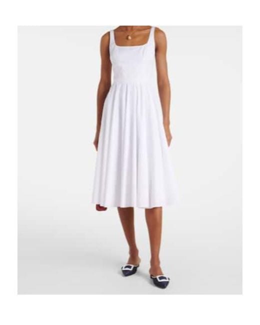 Emilia Wickstead White Nikush Cotton Midi Dress