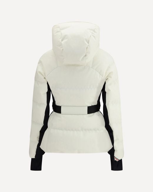 Moncler Natural Grenoble Guyane Zip-Up Down Jacket