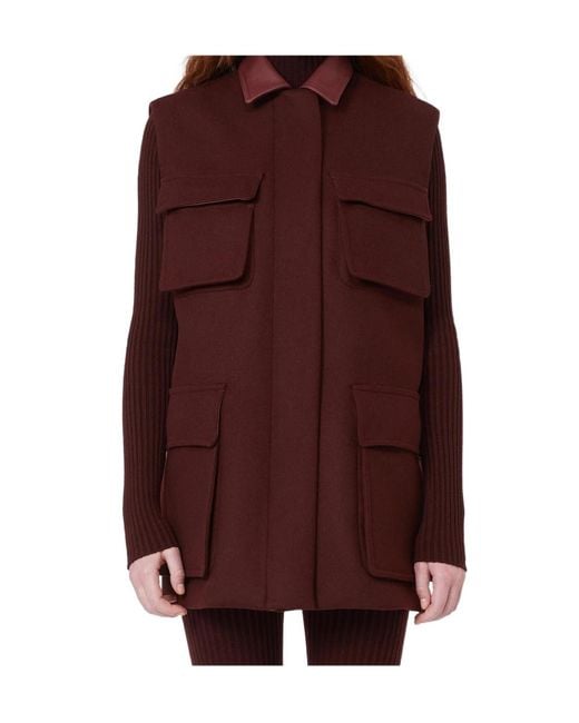 Max Mara Purple Aeroso1234 Pocket-Detailed Gilet