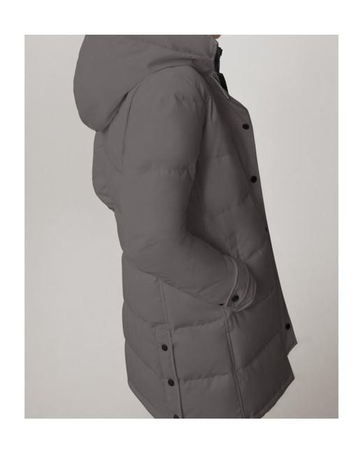 Canada Goose Gray Shelburne Logo-Patch Parka
