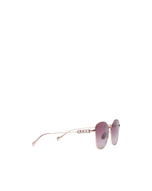 Gucci Purple Specialized Fit Butterfly Sunglasses