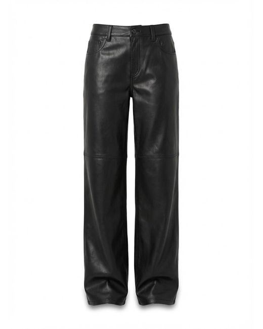 MICHAEL Michael Kors Black Michael Kors Button Detailed Wide Leg Pants