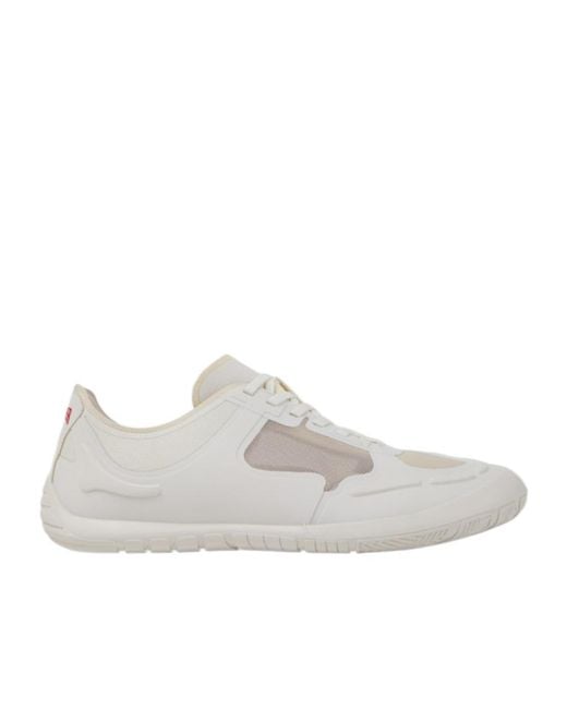 Camper White Multicolored Textile Sneakers for men