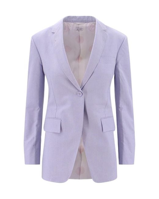 Thom Browne Purple Buttoned Blazer
