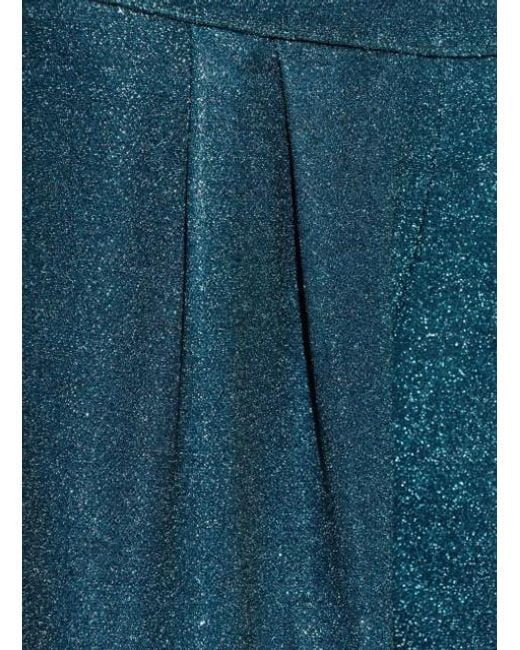 Oseree Blue Oséree Lurex Thread Pants