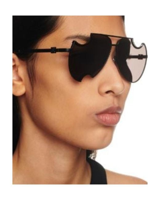 Off-White c/o Virgil Abloh Metallic Dallas Cut-Out Aviator Sunglasses for men