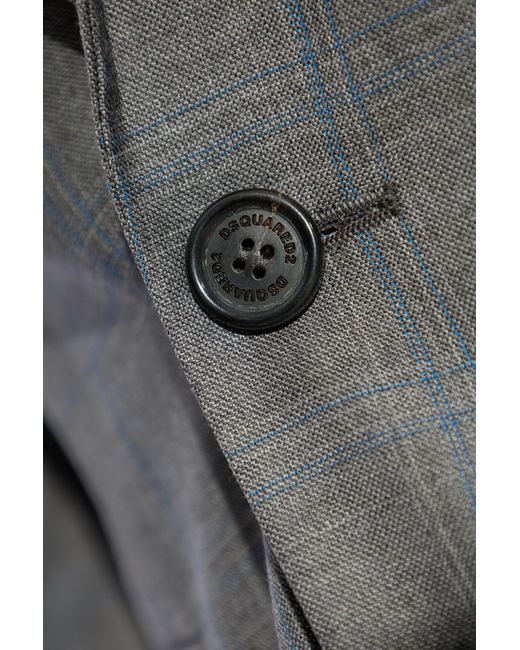 DSquared² Gray Single Breasted Two-Piece Tailored Suit for men