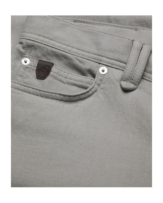 Brioni Gray Slim Fit Jeans for men