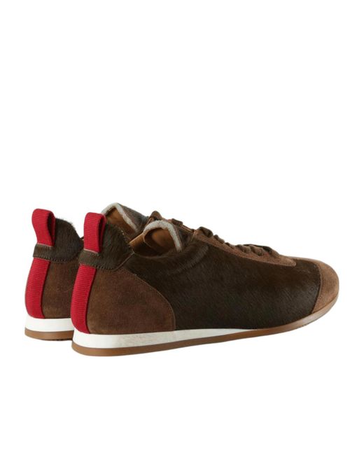 Uma Wang Brown Lace-Up Sneakers