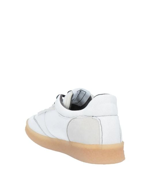 MM6 by Maison Margiela White Two-Tone Casual Shoes