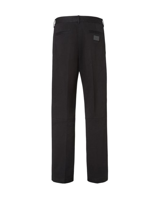 Fendi Black Gabardine Pants for men