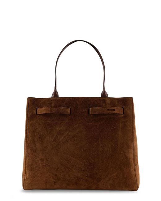 Tom Ford Brown Logo Handbag