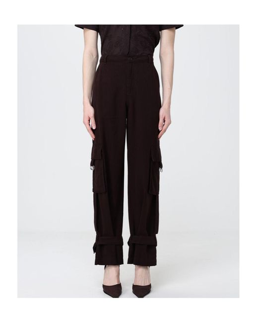 Liu Jo Purple Flared Cargo Pants