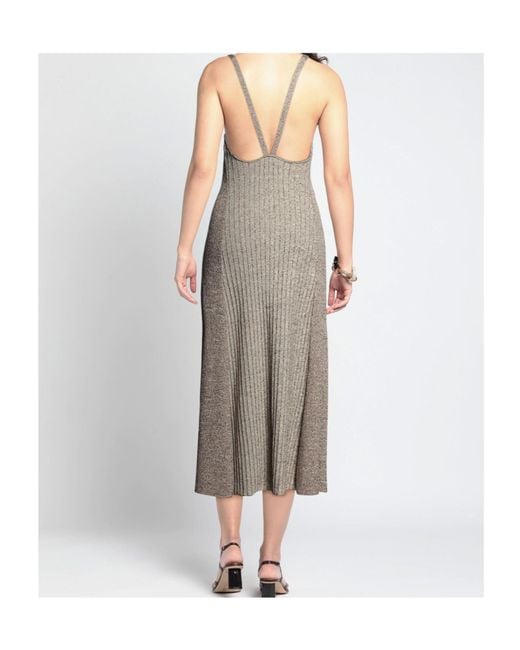 Ganni Gray Maxi Dress