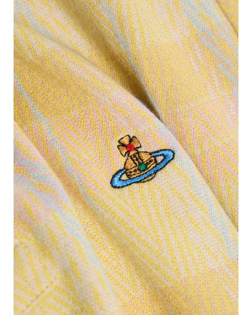 Vivienne Westwood Yellow Cotton Plaid Polo Shirt for men