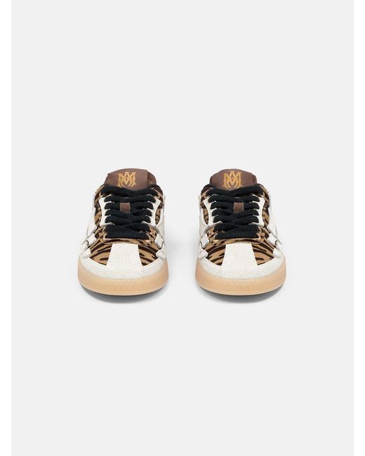 Amiri Brown Printed Bones Lace-Up Sneakers