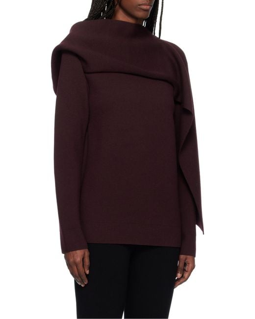 Courreges Purple Long-Sleeved Pullover