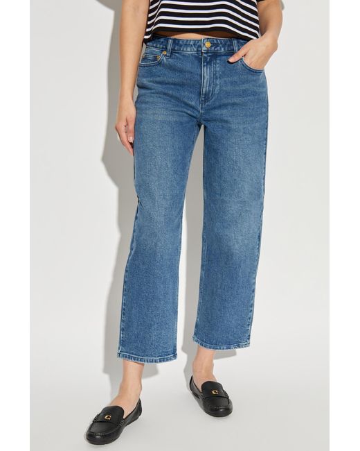 MICHAEL Michael Kors Blue Straight-Leg Stretch Denim Jeans