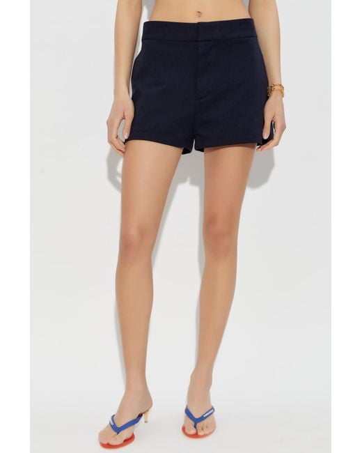 DSquared² Blue Elasticated-Waistband Shorts