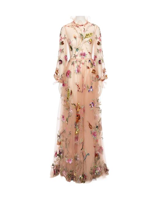 Valentino Pink Long Sleeve Dress