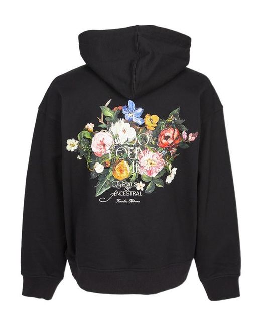 Wooyoungmi Black Hood Sweatshirt for men