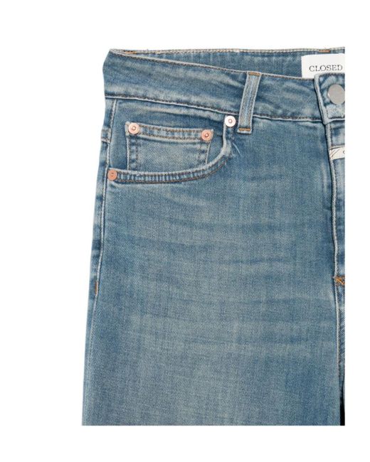Closed Blue Five-Pocket Design Flared Jeans