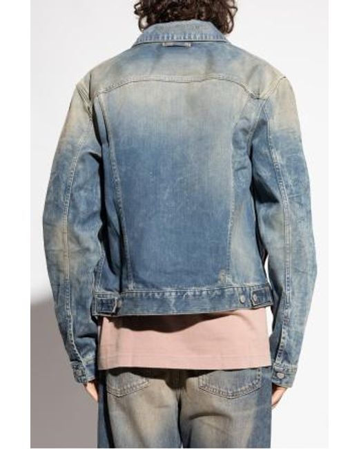 Acne Blue Long Sleeve Jacket for men