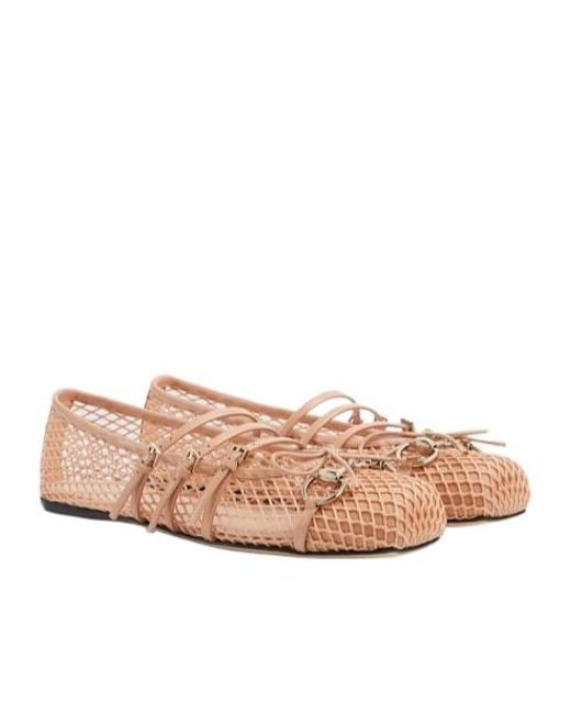 Gucci Pink Horsebit Ballet Flats