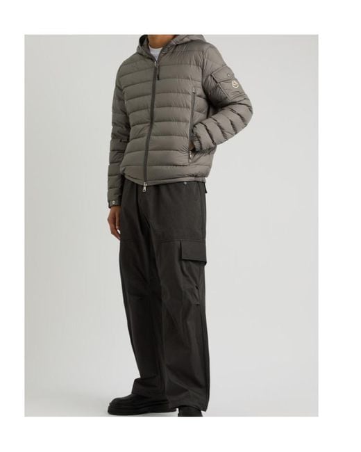 Moncler Gray Galion Quilted Shell Jacket for men