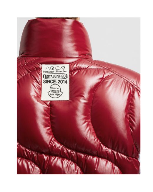 Moncler Red X Palm Angels Gwenyth Down Gilet for men