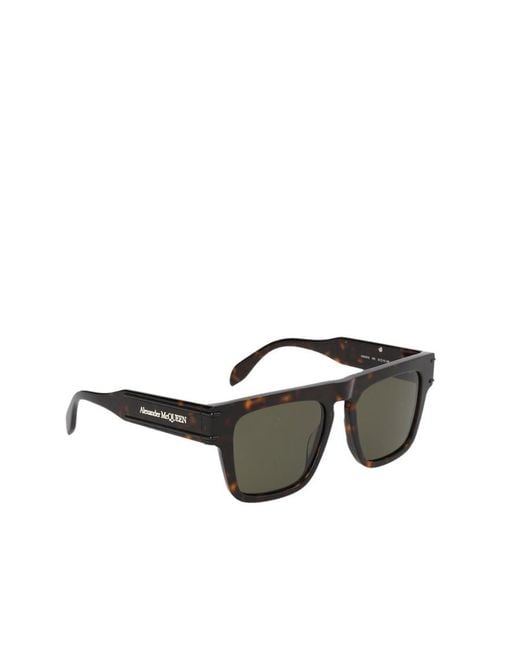 McQueen Multicolor Tortoiseshell Logo Sunglasses for men