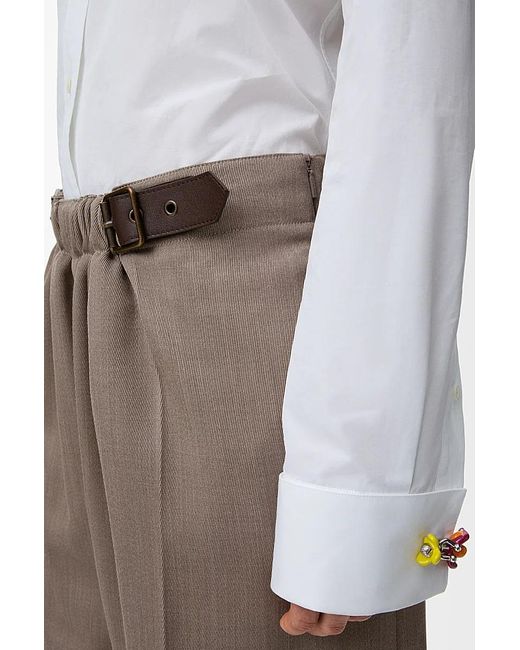 Loewe Gray Belted Shorts