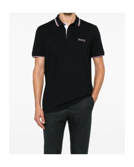 Boss Black Boss Logo Embroidered Short-Sleeved Polo Shirt for men