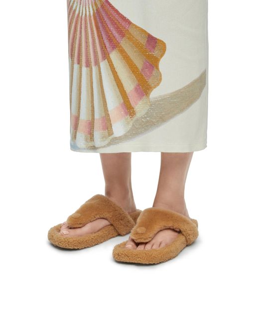 Loewe Brown Ease Toe Post Sandal