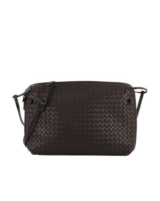 Bottega Veneta Black Knitted Cross-Body Bag