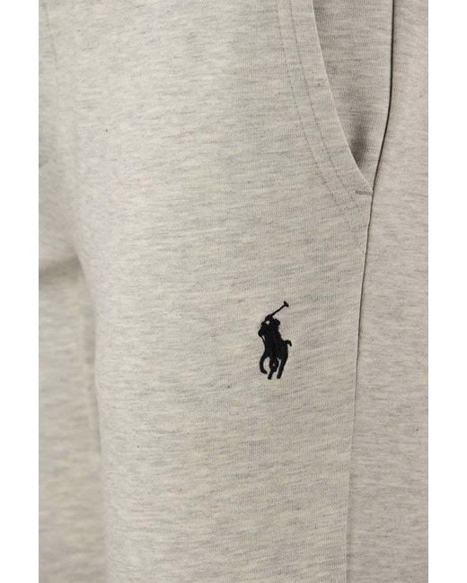 Ralph Lauren Gray Polo Double Knit Jogger Pants for men