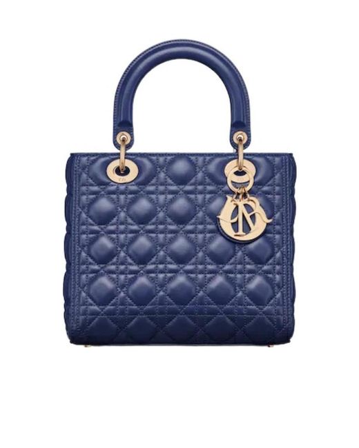 Dior Blue Medium Lady Bag