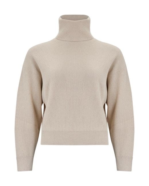 Brunello Cucinelli Brown Long-Sleeved Knitwear