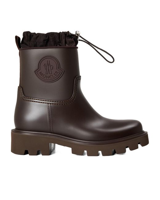 Moncler Brown Simple And Fashionable Ankle Boots