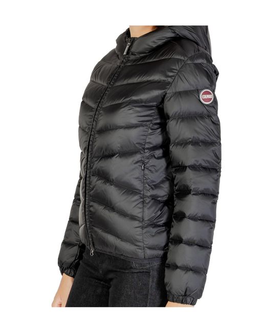 Colmar Black Fur-Trimmed Puffer Jacket