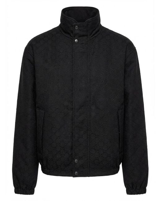 Gucci Black Reversible Cotton Ripstop Zip Jacket for men