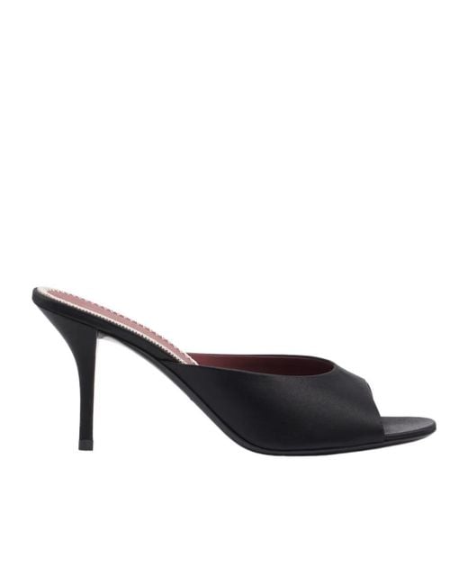 Magda Butrym Black Open-Toe High-Heeled Sandals