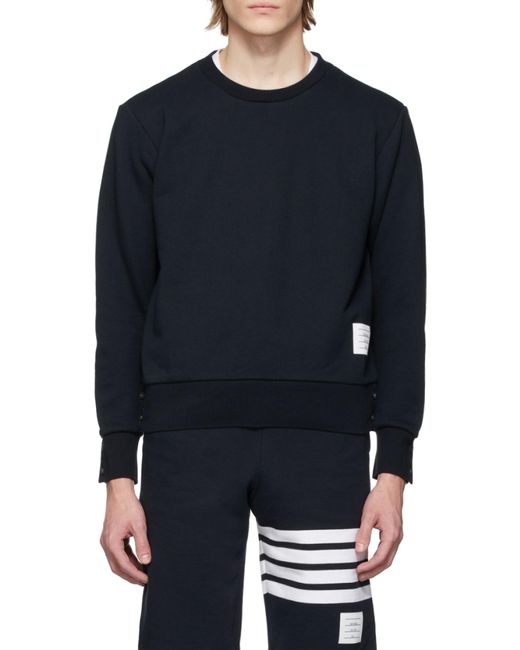 Thom Browne Blue Rwb Stripe Sweatshirt for men