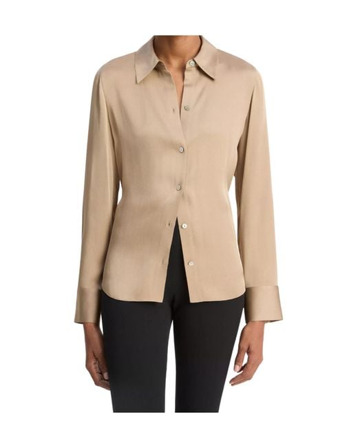 Vince Natural Silk-Bended Shirt