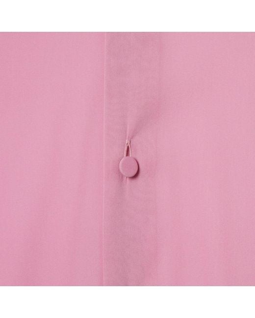 Gucci Pink Stretch Chiffon Shirt for men