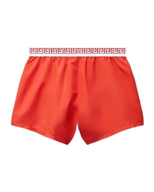 Versace Red Swim Shorts for men