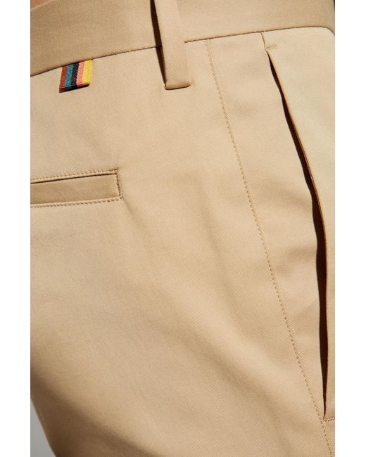Paul Smith Natural Straight Leg Tailored Trousers for men