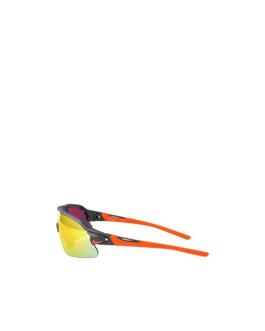 Nike Orange Flyfree Shield Pilot Frame Sunglasses for men