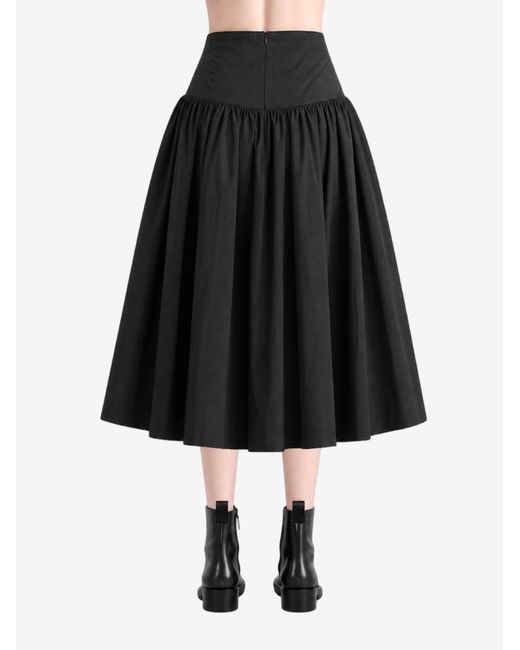 Amomento Black Shirring Culotte Pants