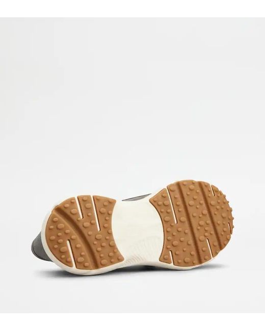 Tod's Gray Sporty Suede Trainers